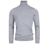 KRONSTADT KSJohannes Pull en laine mérinos à col roulé pour homme 100 % laine mérinos avec col roulé | Pull en tricot fin pour homme, Lt Grey Mix, M