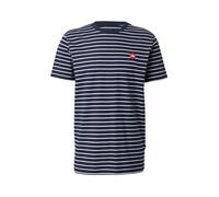 Kronstadt T-Shirt 'Timmi' bleu marine / blanc, Taille L