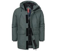 KRONSTADT Veste à capuche KSSutton pour homme avec fermeture éclair dissimulée - Veste d'hiver fonctionnelle pour homme, Vert urbain, XXL
