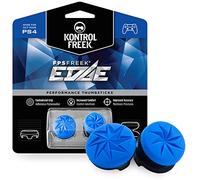 KrontrolFr PS Fr dge pour Manette PlayStation 4 (PS4) et PlayStation 5 (PS5) | Manette des Performance | 1 Haut et Convexe, 1 bas et convexe | Bleu