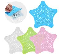 Kronwahl 4 Tamis universels en Silicone, passoire pour évier, Cuisine, lavabo, Salle de Bain, Attrape-Cheveux Baignoire, Filtre à Cheveux pour Douche, Grille Pratique pour Drain