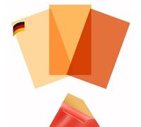 KROPP Films adhésifs colorés pour Lampes LED, 20x12 cm découpe, 3 Teintes de Blanc Chaud filtres pour la Correction des Couleurs, lumière incandescente, Feuille pour Spots LED, 3 pcs. (20 x 12 cm)