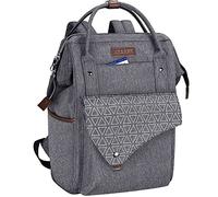 KROSER Sac à Dos pour Ordinateur Portable 15.6" Sac à Dos pour Ordinateur Scolaire Élégant avec Port de Chargement USB Sac Imperméable pour Voyage/Affaires/Collège/Femme/Homme Gris