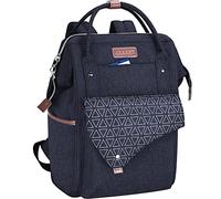 KROSER Sac à Dos pour Ordinateur Portable 15.6" Scolaire Élégant avec Port de Chargement USB Imperméable pour Voyage/Affaires/Collège/Femmes/Hommes Laptop Backpack-Bleu