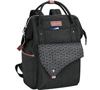 KROSER Sac à Dos pour Ordinateur Portable 15.6" Scolaire Élégant avec Port de Chargement USB Sac Imperméable pour Voyage/Affaires/Collège/Femme/Homme Noir