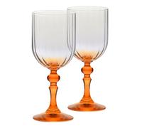 KROSNO Bubble Orange verres à vin, Lot de 2, 300 ml