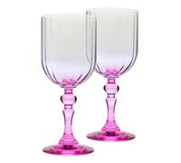 KROSNO Bubble Roses verres à vin, Lot de 2, 300 ml