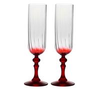 KROSNO Bubble Rouges Coupes de Champagne, Lot de 2, 200 ml