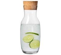 Krosno Carafe à Eau Jus avec Bouchon - 1000 ml - Collection Pure - Cadeau Homme - Lavable au Lave-Vaisselle