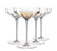 KROSNO Celebration Coupes à champagne, Lot de 4, 150 ml, Fait main