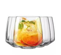 Krosno Verres Basse Celebration, 400 ml, Set de 4, Verre de Haute Qualité, Design Classique et Élégant, Idéal pour Cocktails, Whisky, Boissons Fraîches, Fabriqué en Europe, Cristal sans plomb