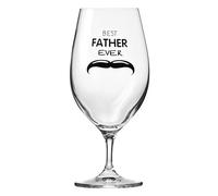 Krosno Chope à bière de 400 ml, 1 pièce avec gravure - Cadeau pour père - Verre avec dévouement pour lui - Verre en cristal sans plomb - Verre décoratif