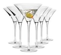 KROSNO Divine Verres à Martini, Lot de 6, 250 ml