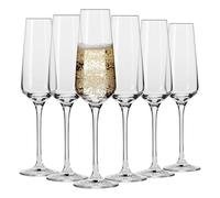 Krosno Flute Cristal de Champagne Verre | Lot de 6 | 180 ML | Collection Avant-Garde | Parfait la Maison, Les Restaurants, Les Fêtes | Lavable au Lave-vaisselle