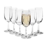 Krosno Flûtes à Champagne, Lot de 6, 155 ml, Collection Buffet | Pour Prosecco, Cocktails & Eau, Cristal Premium Sans Plomb, Haute Résistance, Compatible Lave-Vaisselle, Fabriqué en Europe