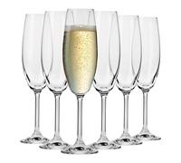 Krosno Flûtes à Champagne Lot de 6, 210 ml, Collection Venezia