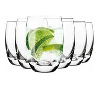 Krosno Grand Verre à Eau Rhum Cocktail Coca Cola Mojito Jus - Highball - Lot de 6 Gobelets - 360 ml - Collection Elite