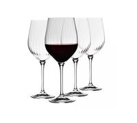 Krosno Harmony Lumi Collection Lot de 4 verres à vin rouge 450 ml Cadeau de mariage Parfait pour la maison, les restaurants et la cuisine Passe au lave-vaisselle