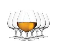 Krosno Harmony Verres à Brandy et Cognac 590 ml Lot de 6 - Verres Snifter en Cristal Sans Plomb, Grand Calice, Dégustation Spiritueux, Élégants, Lave-vaisselle, Fabrication Européenne