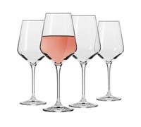Krosno - Lot de 4 grands verres vin blanc - 350 ml - Collection Avant-Garde - Verres vin en cristal long pied pour vins et cocktails - Ense