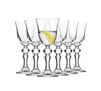 Krosno Lot de 6 verres à vodka Shots - 50 ml - Collection Krista - Verres à cocktail, à liqueur, brandy, gin, maison, bar, événements et cuisine - Passe au lave-vaisselle