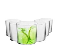 Krosno Mixology LUMI Collection Lot de 6 verres à cocktail pour eau et jus de cidre, parfaits pour la maison, les restaurants et les fêtes, lavables au lave-vaisselle