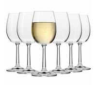 Krosno Petite Verre à Vin en Cristal - Lot de 6 Verres - 280 ml - Collection Pure - Lavable au Lave-Vaisselle