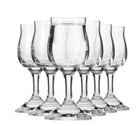 Krosno Shooters/Verres à vodka | Lot de 6 | 25 ml | Collection GEMA | Pour liqueurs, teintures, brandy | Pour maison, bar, les fêtes et la cuisine | Compatible lave-vaisselle | Cristal sans plomb