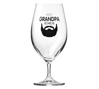 Krosno Verre à bière 400 ml, 1 pièce avec inscription - cadeau pour le grand-père - verre dédicacé pour lui - cristal sans plomb, décoratif