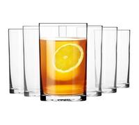 Krosno Verre à Boire Eau Jus Coca Cola Thé Cafe - Lot de 6 Gobelets - 250 ml - Collection Basic - Lavable au Lave-Vaisselle