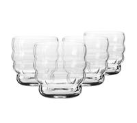KROSNO Verres à café pour latte, cappuccino et flat white, lot de 4, 330 ml, collection Coffee Moments - Cristal sans plomb - Verres modernes pour boissons chaudes, compatibles lave-vaisselle