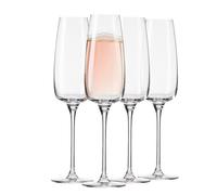 Krosno - Verres à champagne Modern 4 x 220ml | Verres à prosecco | Cadeau de mariage | Lave-vaisselle | Verre cristallin | Verre sans plomb | Durable | Résistant aux rayures | Durable | Résistant aux