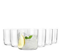 KROSNO Verres à Cidre 350 ml - Lot de 6 | Verres à Jus, Eau, Cocktails - Collection Mixology | Verres Transparent Design Élégant | Pour Maison, Restaurants, Fêtes | Passe au Lave-Vaisselle