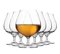 Krosno Verres à Cognac Brandy Whisky Degustation | Lot de 6 | 550 ML | Collection Harmony | Parfait la Maison, Les Restaurant,s Les Fêtes | Lave-Vaisselle et Micro-Ondes
