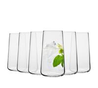 Krosno Verres à eau, à jus et à boissons Design élégant | Lot de 6 | Capacité 600 ml | Collection Infinity | Idéal pour la maison, le restaurant, la fête | Lavable au lave-vaisselle | Lavable.