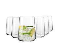 KROSNO Verres à Eau, Boire Lot de 6, 490 ml, Collection Infinity