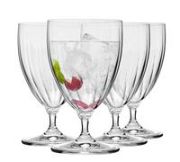 Krosno Verres à Eau Prima Lumi, 440 ml, Set de 6, Verre de Haute Qualité, Design Élégant et Moderne, Idéal pour Eau, Jus, Boissons Froides, Fabriqué en Europe