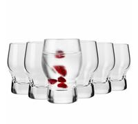 KROSNO | Verres à liqueur et shot | Lot de 6 x 50 ml | Collection Sterling | Verre Crystalline | Fond épais | Design classique | Pour les fêtes, les fêtes et les cadeaux | Passe au lave-vaisselle