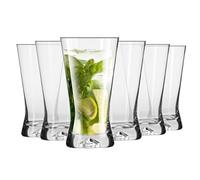 KROSNO | Verres à long drink pour l'eau, les boissons, les jus et les boissons | Lot de 6 x 360 ml | Collection X-Line | Pour fêtes et fêtes | Verre sans plomb | Design moderne | Pour lave-vaisselle