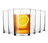 Krosno - Verres à Thé 270 ml - Lot de 6 - Collection Basic - Cristal Sans Plomb - Design Classique et Simple