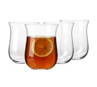 Krosno Verres à Thé, lot de 4, 300 ml, Collection Tea Moments | Pour thé infusions cacao et café au lait, Forme moderne, Cristal sans plomb, Compatible lave-vaisselle