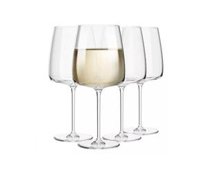 Krosno Verres à vin blanc | Lot de 4 | Capacité totale 650 ml - capacité utile 480 ml | Verres à boire cadeau de mariage | Parfait pour la maison, les restaurants | Lavable au lave-vaisselle