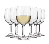 KROSNO | Verres à vin | Lot de 6 x 170 ml | Collection Servo Line | Forme classique | Forme simple | Universel | Verre bas | Cristal sans huile | Pour lave-vaisselle
