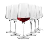 Krosno Verres à vin rouge | Design élégant | Lot de 6 | 500 ml | Collection Infinity | Idéal pour la maison, les restaurants et les réceptions | Compatible lave-vaisselle | Cristal sans plomb