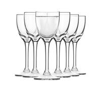 Krosno - Verres à vodka avec tige | Lot de 6 | 25 ml | Collection Mixology | Élégante verrerie à pied pour des shots parfaits | Clarté cristalline | Idéal pour la maison, les fêtes et les cadeaux