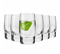Krosno Verres à Vodka Sterling, 40 ml, Set de 6, Verre de Haute Qualité, Design Élégant et Classique, Idéal pour Vodka, Liqueurs, Shots, Fabriqué en Europe