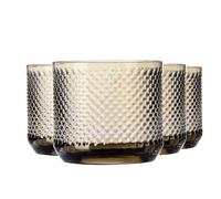 KROSNO | Verres à whisky, bourbon et scotch | Lot de 4 x 270 ml | Collection Perfect Serve Scotland Unique | Verre crystalline | Fabrication manuelle | Structure murale | Fond épais | Cadeau