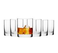 KROSNO Verres à Whisky Rhum | Lot de 6 | 300 ML | Collection Blended | Parfait la Maison, Les Restaurant,s Les Fêtes | Lavable au Lave-vaisselle