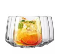 Krosno Verres Basse Celebration, 400 ml, Set de 4, Verre de Haute Qualité, Design Classique et Élégant, Idéal pour Cocktails, Whisky, Boissons Fraîches, Fabriqué en Europe, Cristal sans plomb