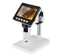 Krovtoy Microscope Numérique Portable HD 1080P - LCD 4.3" - Zoom 50-1000x - 8 Lumières LED Ajustables - Pour Enfants et Professionnels - Compatible PC Windows MacOS